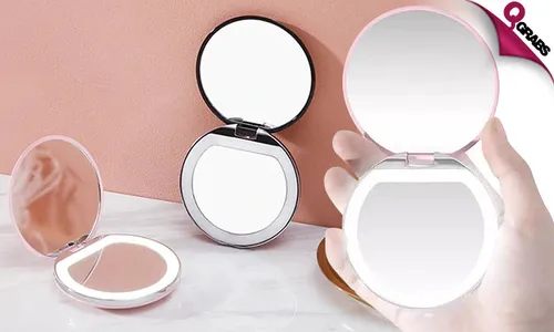 Rechargeable Mini LED Makeup Mirror!